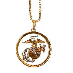 Marine Enclosed Pendant Necklace